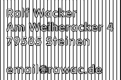 Wenn Sie einen rein textbasierten Browser beutzen oder die Kontaktdaten aus anderen Gr�nden nicht sehen k�nnen, bitte laden Sie die Datei http://www.rawav.de/RW.gif herunter und �ffnen sie mit einem Bildbetrachtungsprogramm. Alternativ k�nnen die Kontaktdaten der Domain via http://www.denic.de abgefragt werden.